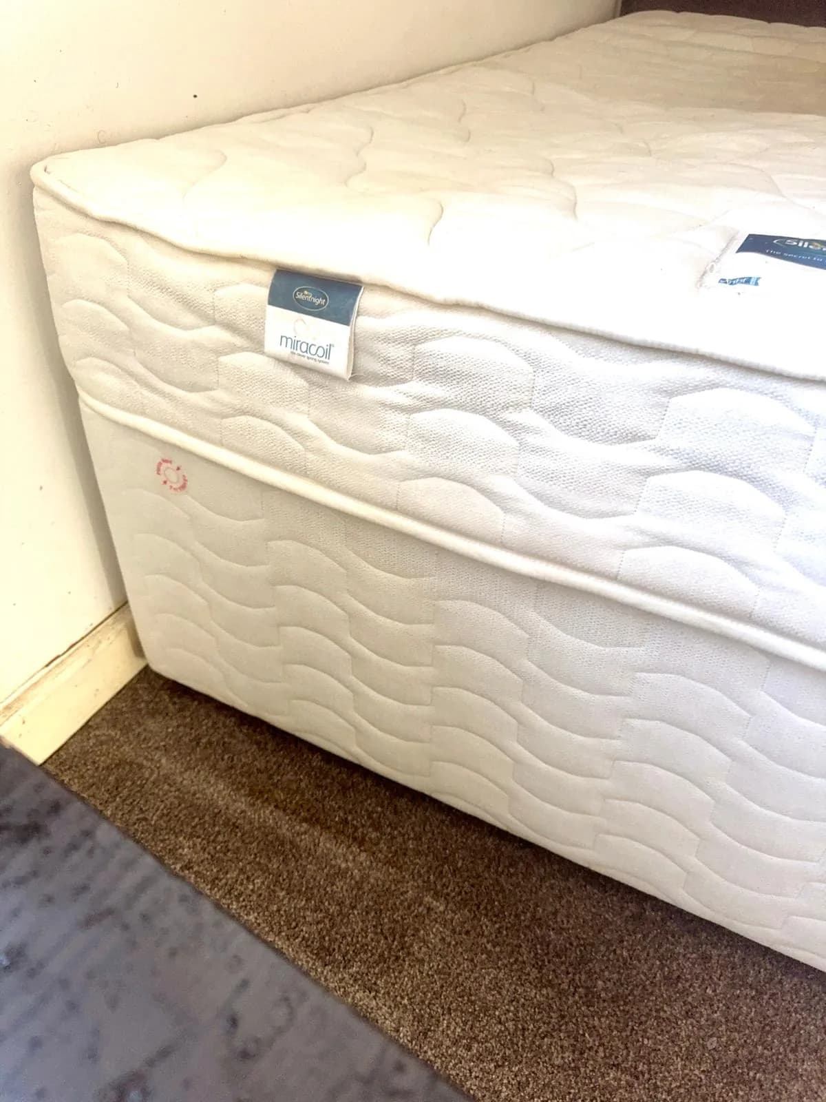 The same mattress side after cleaning